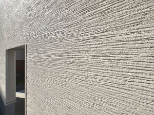 stucco on the frame